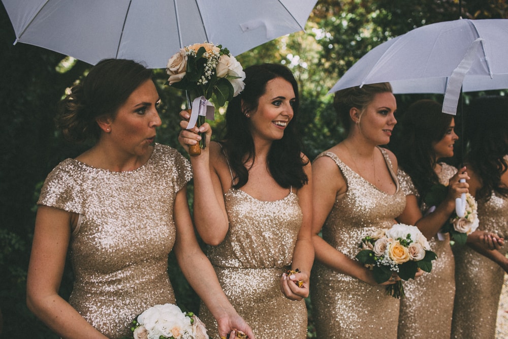 bridesmaids at a wedding
