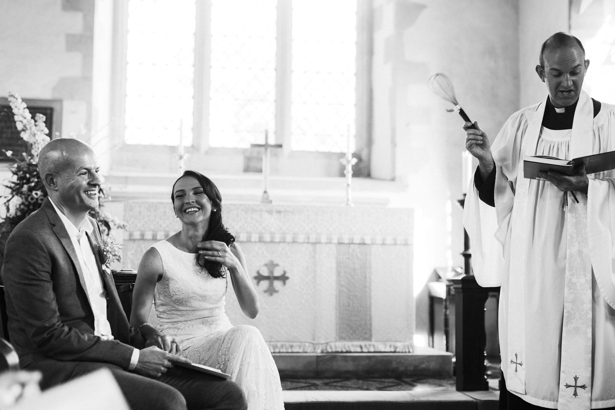 vicar explains that marriage needs a whisk