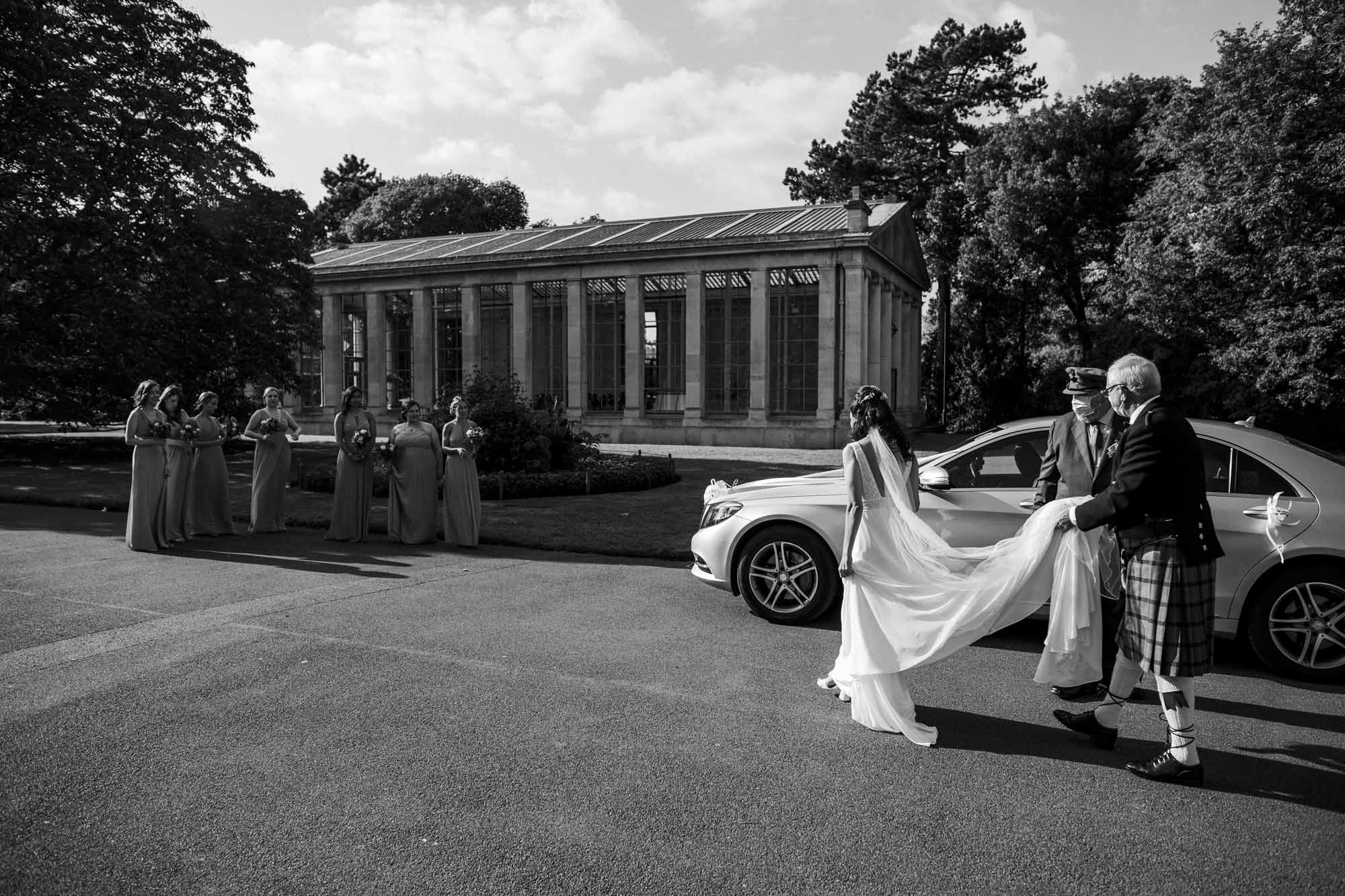 kew gardens conservatory wedding photograph
