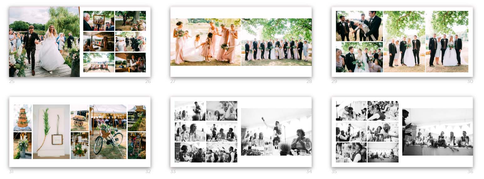 wedding album layout